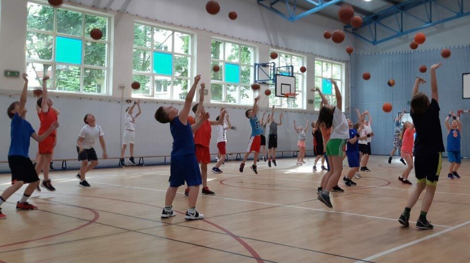 Mecz w rozgrywkach U 11 z ŁKS MiniBasketLiga Szkoła Gortata
